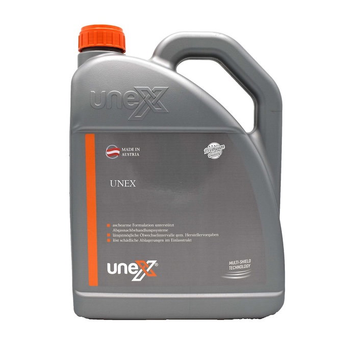 Motoröl UNEX SAE 0W20 Hybrid 1 × 5 l Flasche